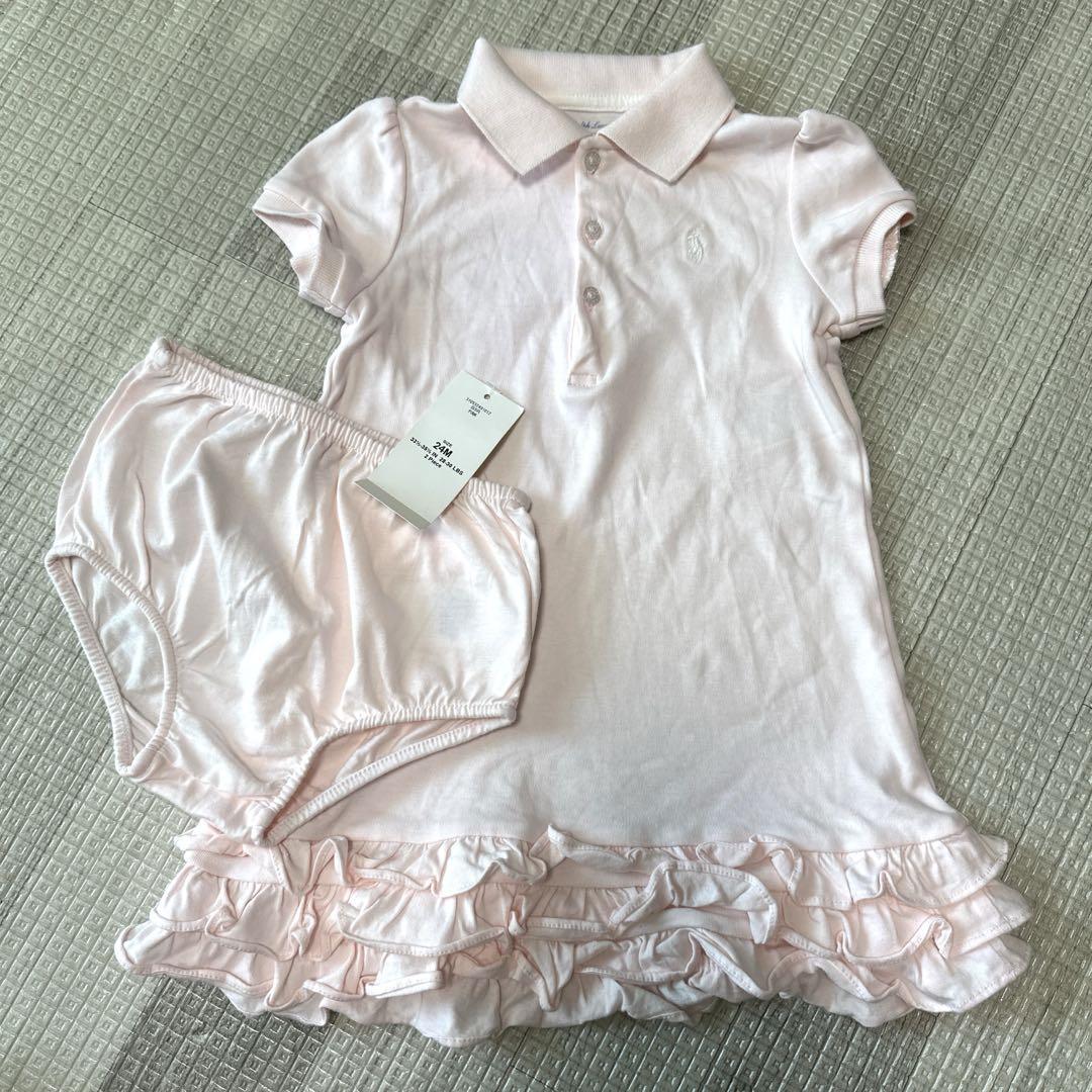 ラルフローレン・ワンピースセット【未使用】 RALPH LAUREN】ラルフローレン 未使用 12M 80 ワンピース - メルカリ