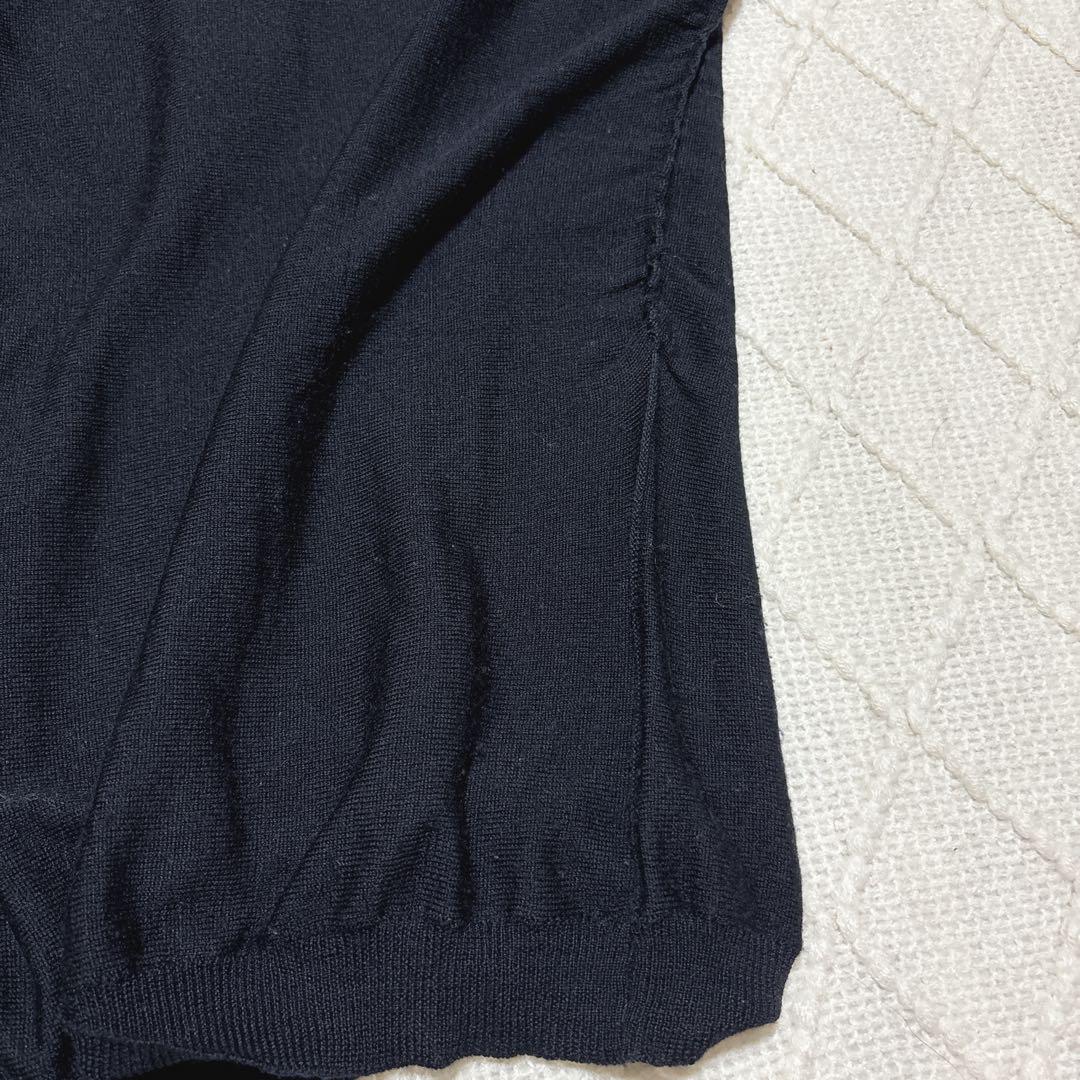 PRADA （38）オフショルダーセーター 黒　長袖　ニット　やわらか PRADA （38）オフショルダーセーター 黒 長袖 ニット やわらか