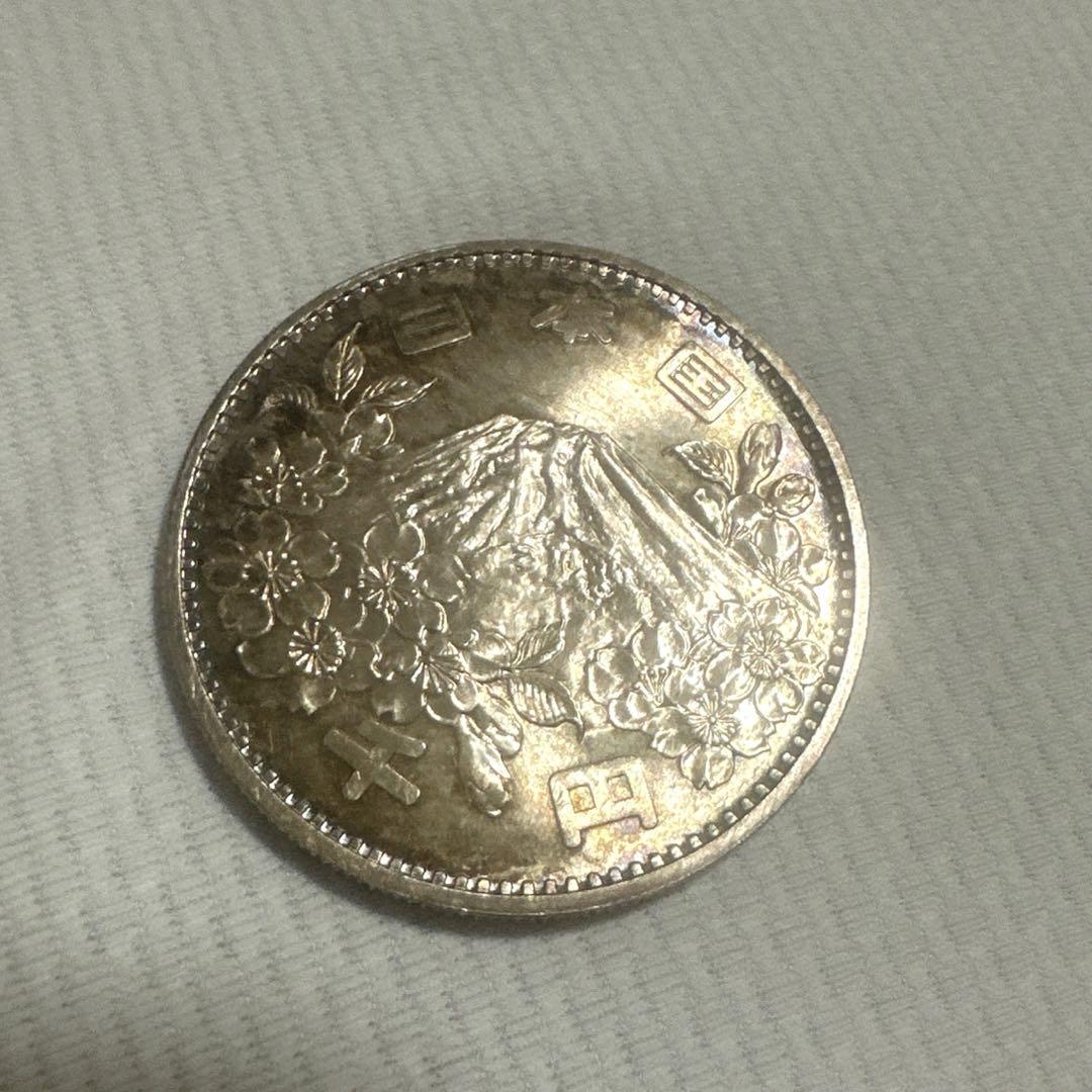 1964年 東京オリンピック記念1000円銀貨 プルーフ硬貨オン