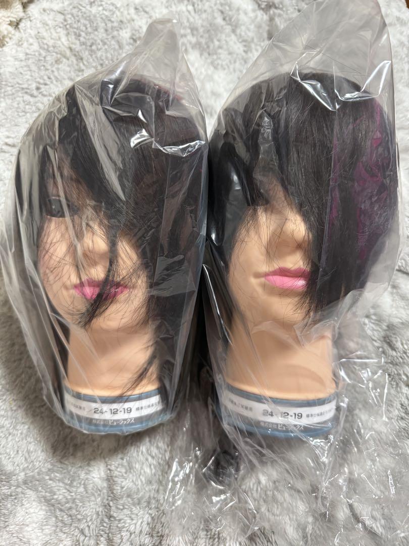 [新品未使用]美容師国家試験本番用2体カットウィッグ