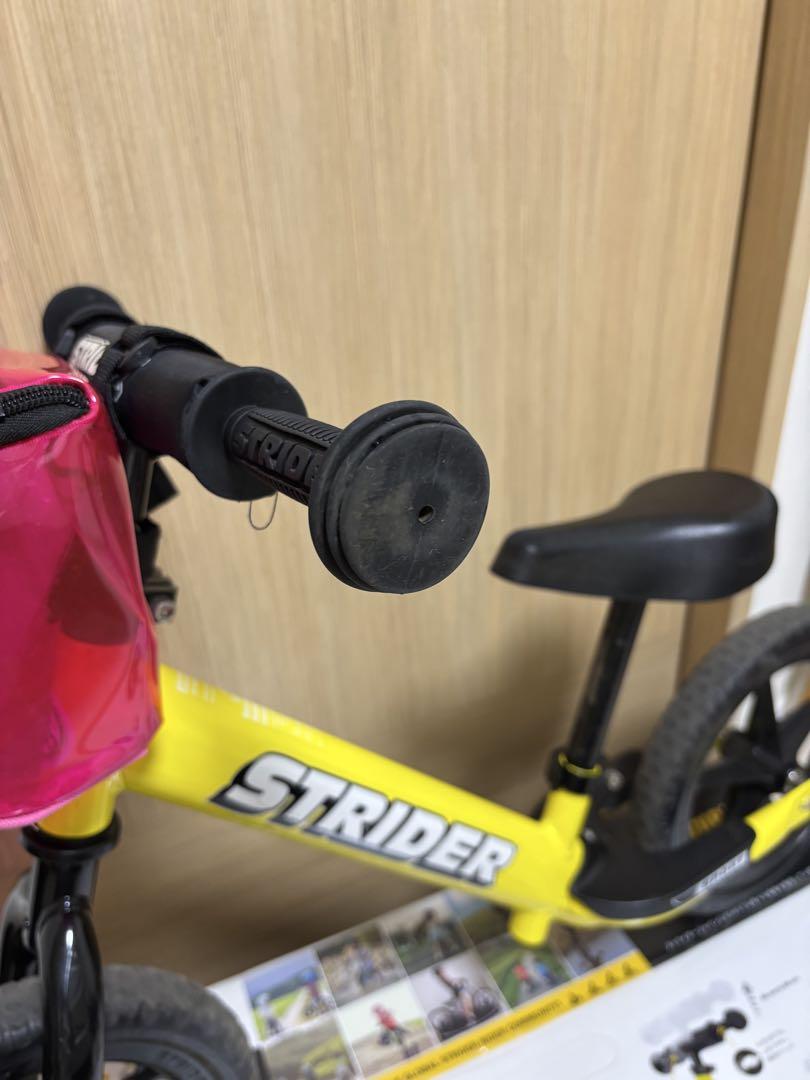 通販サイト一覧 STRIDER 12インチ メルカリ - ハンドルバッグ付き イエロー 自転車本体