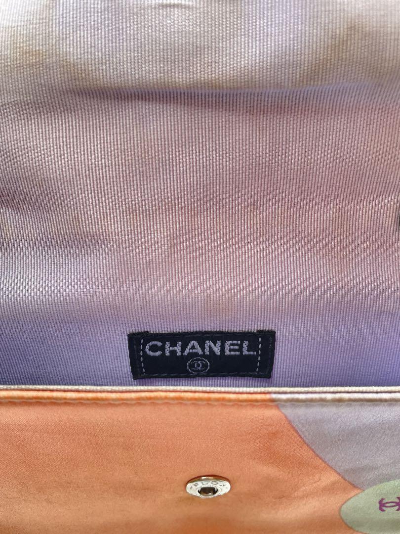 chanel シャネル ショルダー　ミニ　ポーチ　バッグ　サテン チェーン