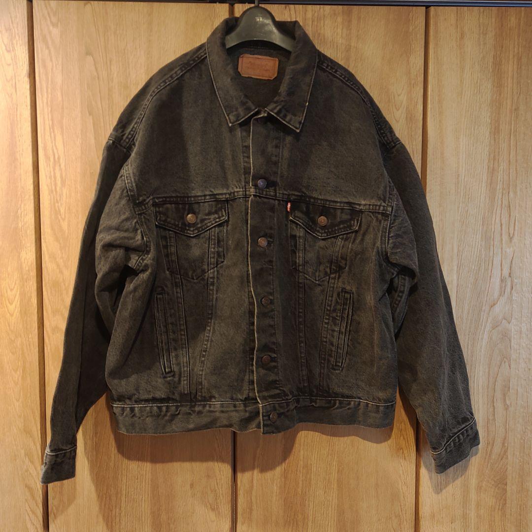 90s Levi sリーバイス 70507 ブラック デニムジャケットXL(LL)・Levi's