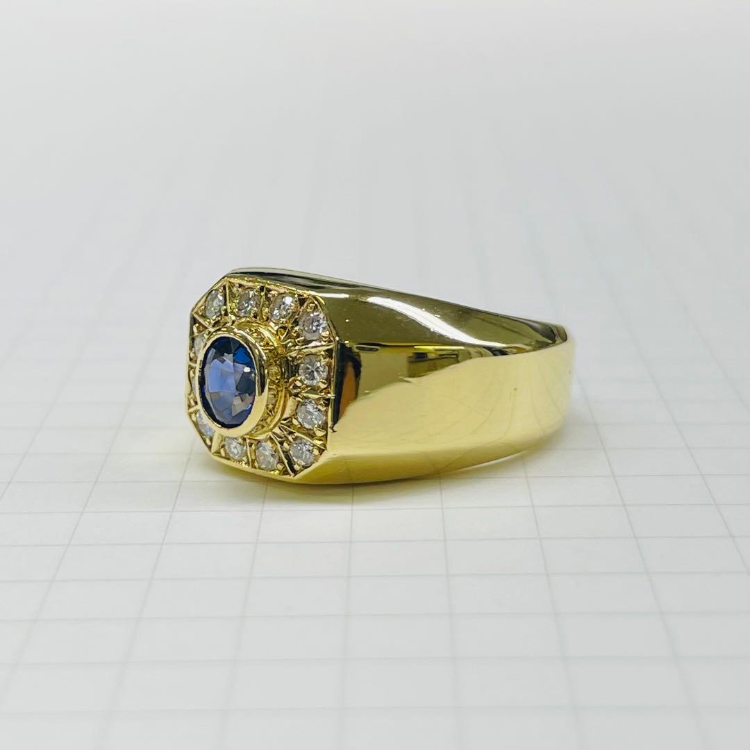 18金 サファイア ダイヤリング 18金 サファイア ダイヤリング