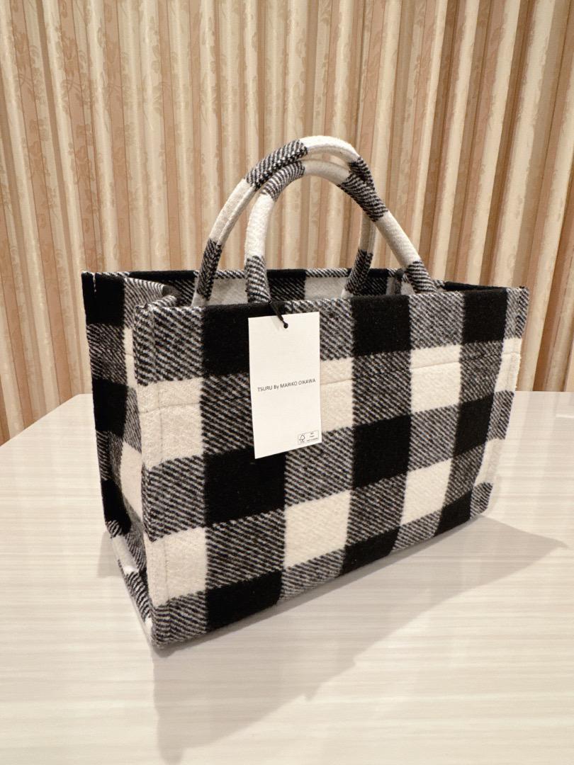 【新品・タグ付】ツルバイマリコオイカワ　Aimee チェックトートバッグ