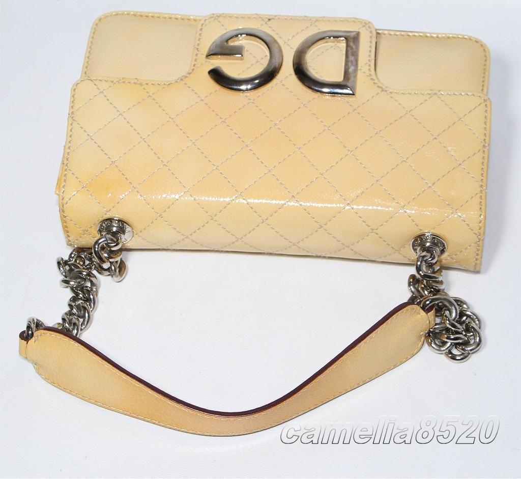 Dolce&Gabbana DGロゴ キルティング レザー ショルダーバッグ DOLCE&GABBANA D&G キルティング ショルダーバッグ DG ロゴ