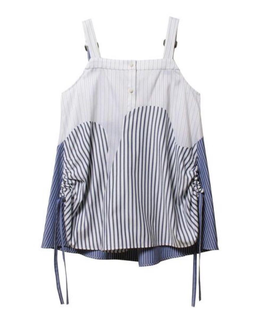 【限定値下げ中】UN3D.(アンスリード)ギャザーデザインプルオーバー ブルー UN3D. - TUCK GATHER SLEEVELES TOP / タックギャザースリーブ