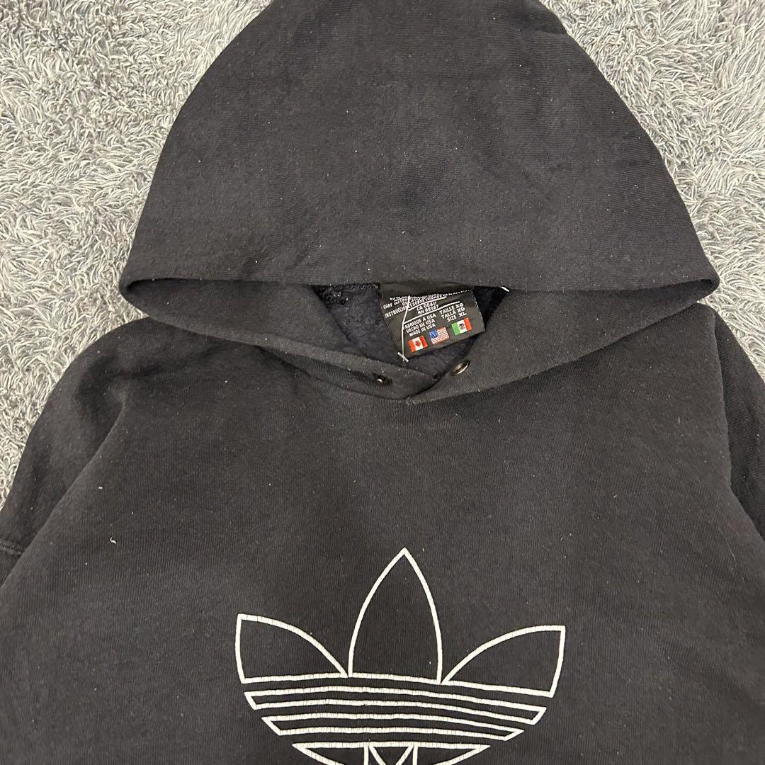 【即購入OK】80s USA adidas パーカー サイズM相当 ブラック