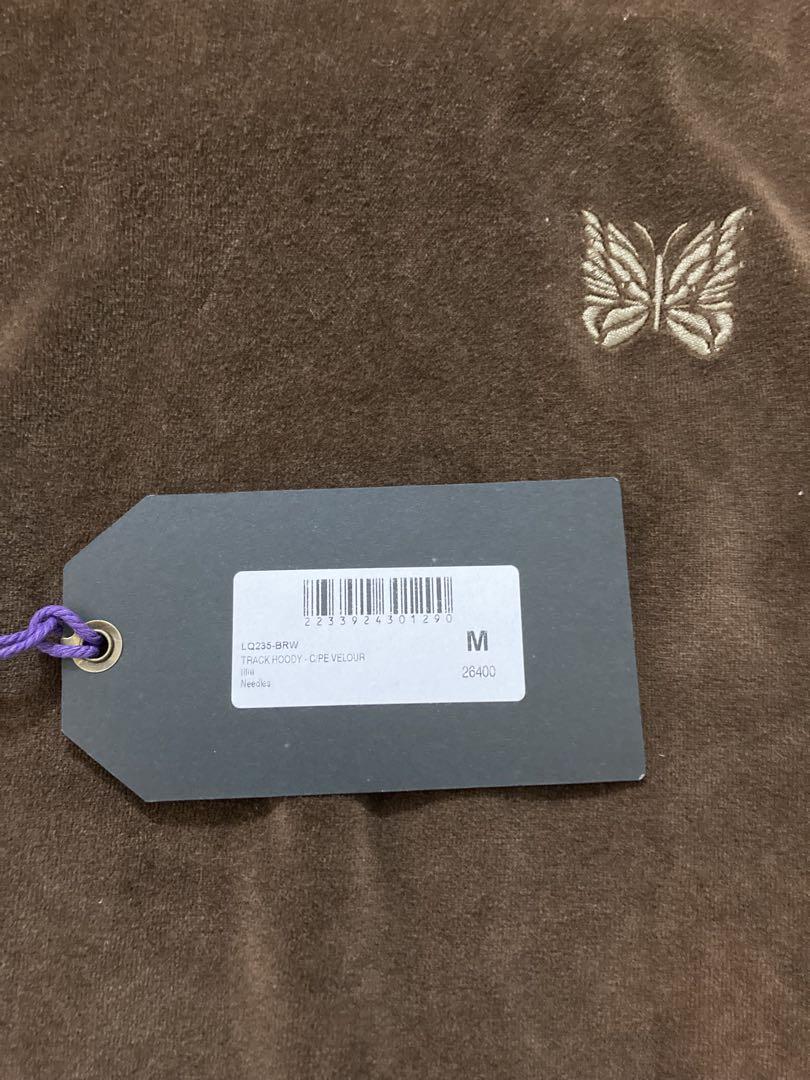 Needles LQ235、236 ベロア セットアップ パーカーM パンツS