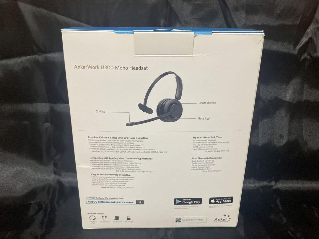 ヘッドホン AnkerWork H300 Mono Headset