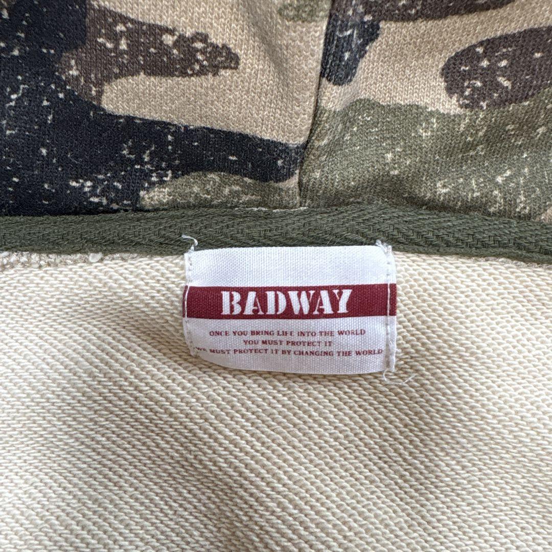 トップス Badway Original camouflage zip hoodie