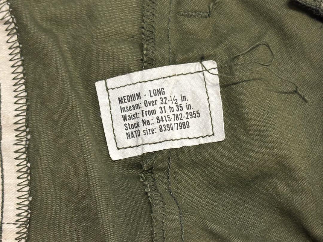 未使用 70s 米軍実物 M-65 パンツ ② MEDIUM-LONG M65