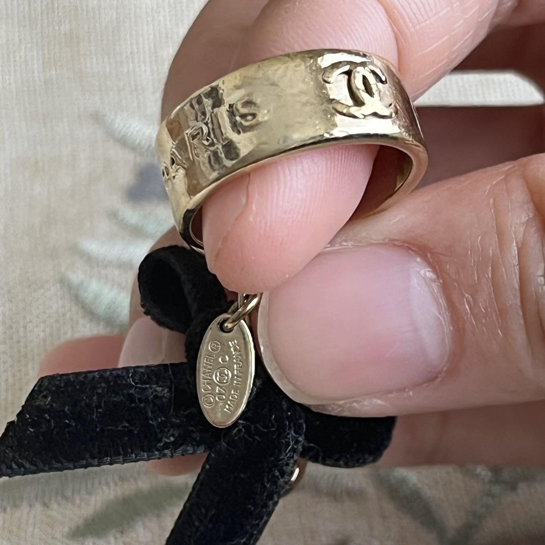 【訳あり】CHANEL ゴールドリング 刻印あり　正規品2007年クルーズ