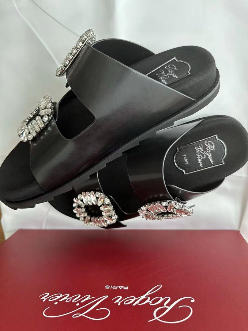 ロジェヴィヴィエ roger vivier ヴィヴレザーミュール 36 - メルカリ