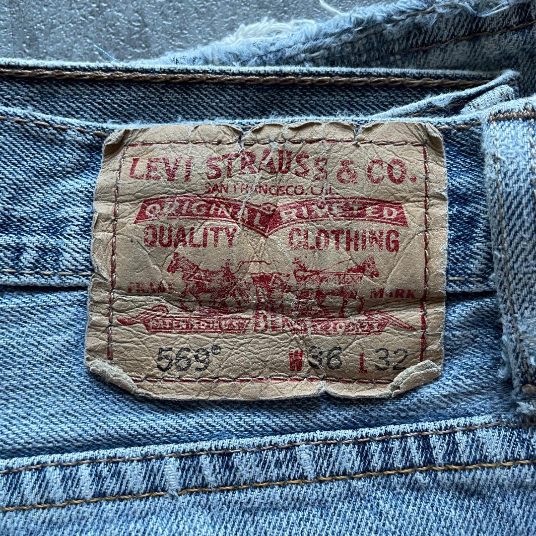 メキシコ製 Japan Levi 濃紺 リーバイス 569 W34 L32