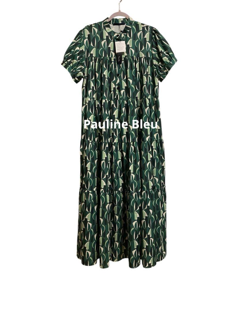 新品【Pauline Bleu 】ゆったりティアード ワンピース