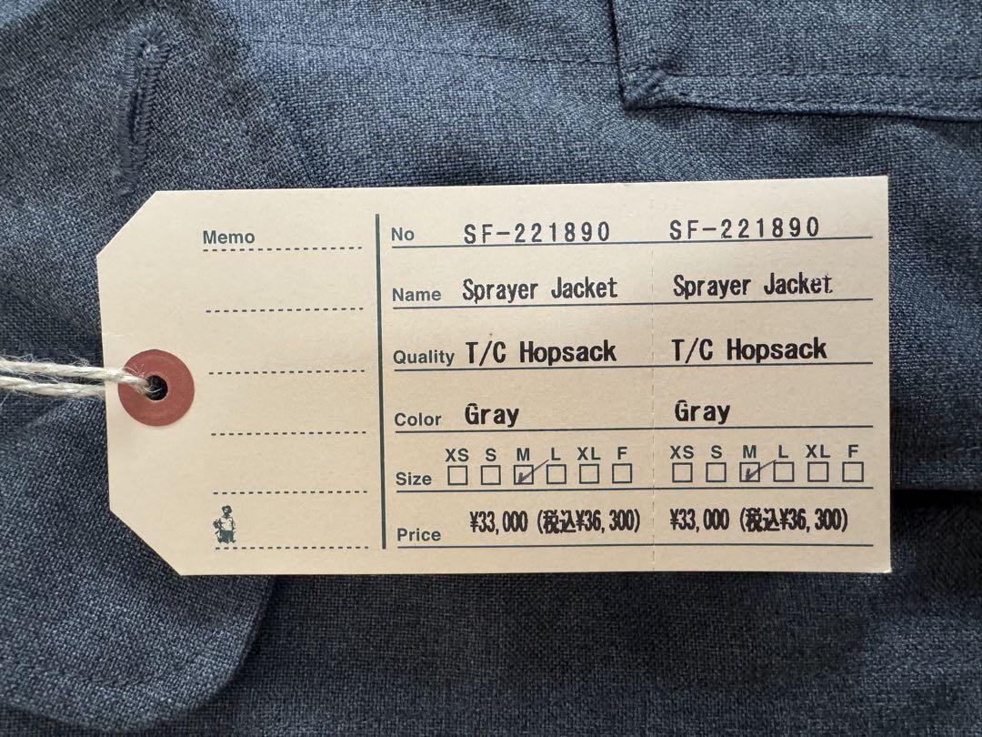 ◆新品◆SASSAFRAS / Sprayer Jacket ササフラス