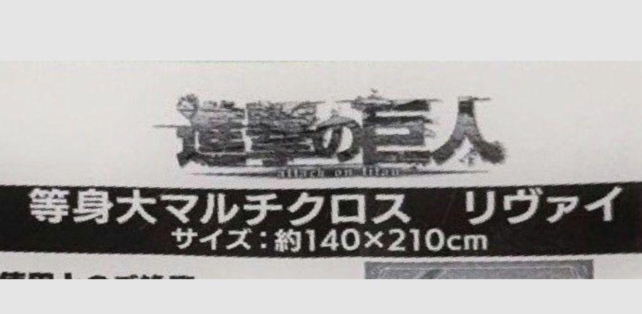 進撃の巨人　リヴァイ　等身大マルチクロス