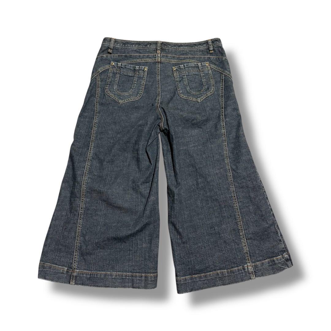 パンツ unknown button gimmick denim half pants