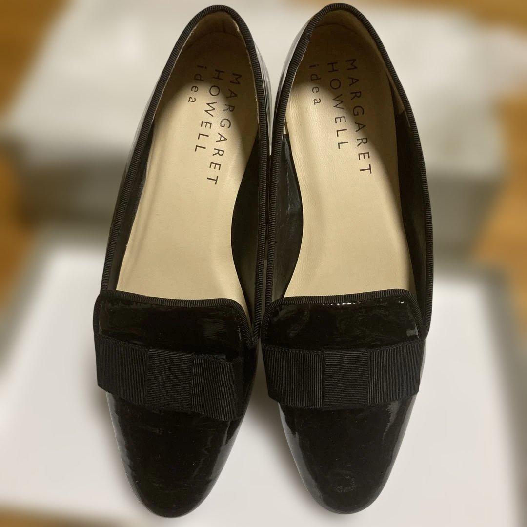 美品　MARGARET HOWELL idea ブラックローファー 22.5cm