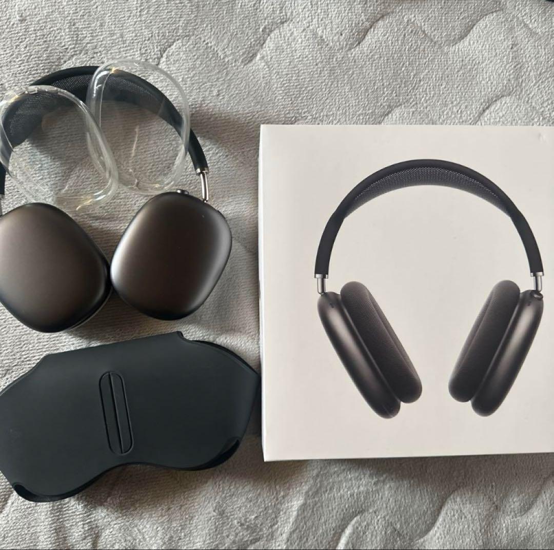 極美品AirPods Max スペースグレイ ケース付き Apple AirPods Max スペースグレイ