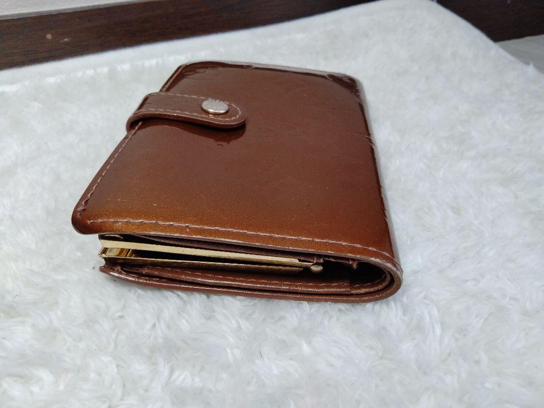 Louis Vuittonモノグラ厶　ヴェルニ M91209がま口 二つ折り財布