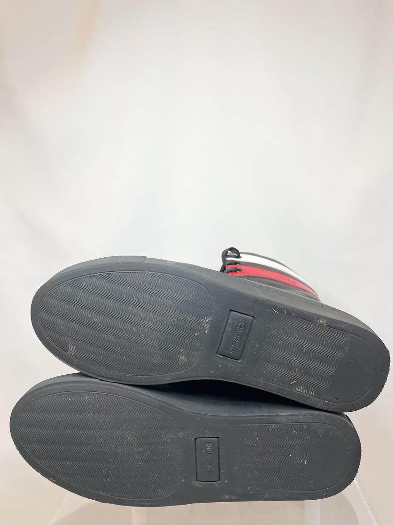 Raf Simons 16AWソフトレザーナローブーツ2 ストライプス*希少*