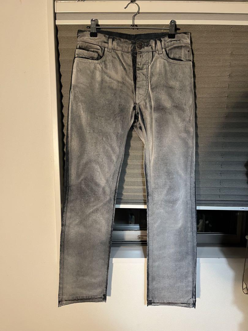 maison martin margiela ここのえ　ベロアコーティングデニム