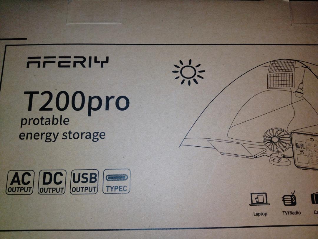 AFERIY ポータブル電源 小型 224Wh 四つの充電方式 LEDライト付