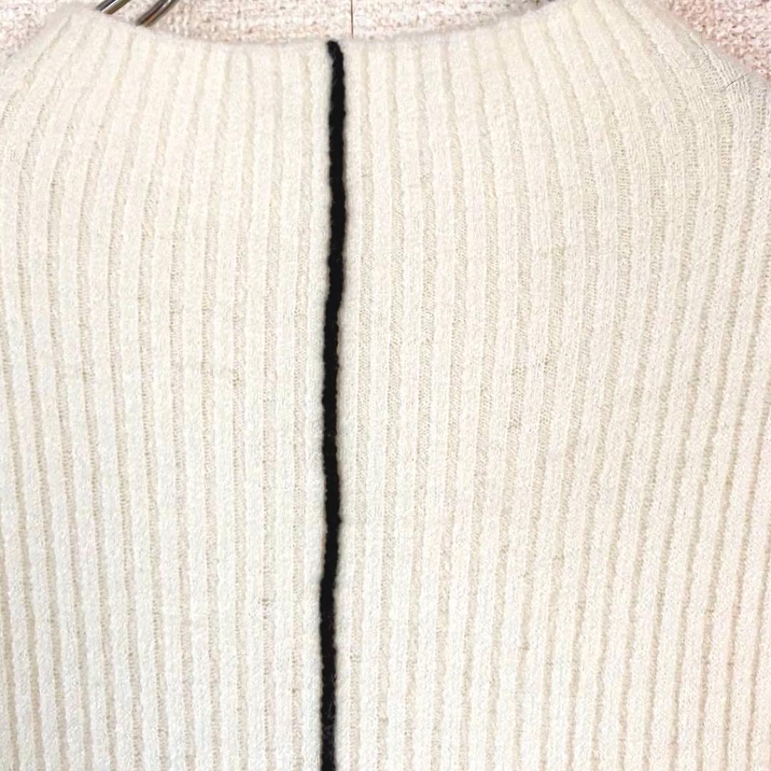 ラウンジドレス ロング ニット ワンピース F 白 ボトルネック SIZE Loungedress DECORATOM_COM_BR