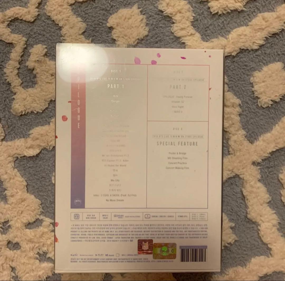 防弾少年団 BTS 花様年華　on stage EPILOGUEDVD