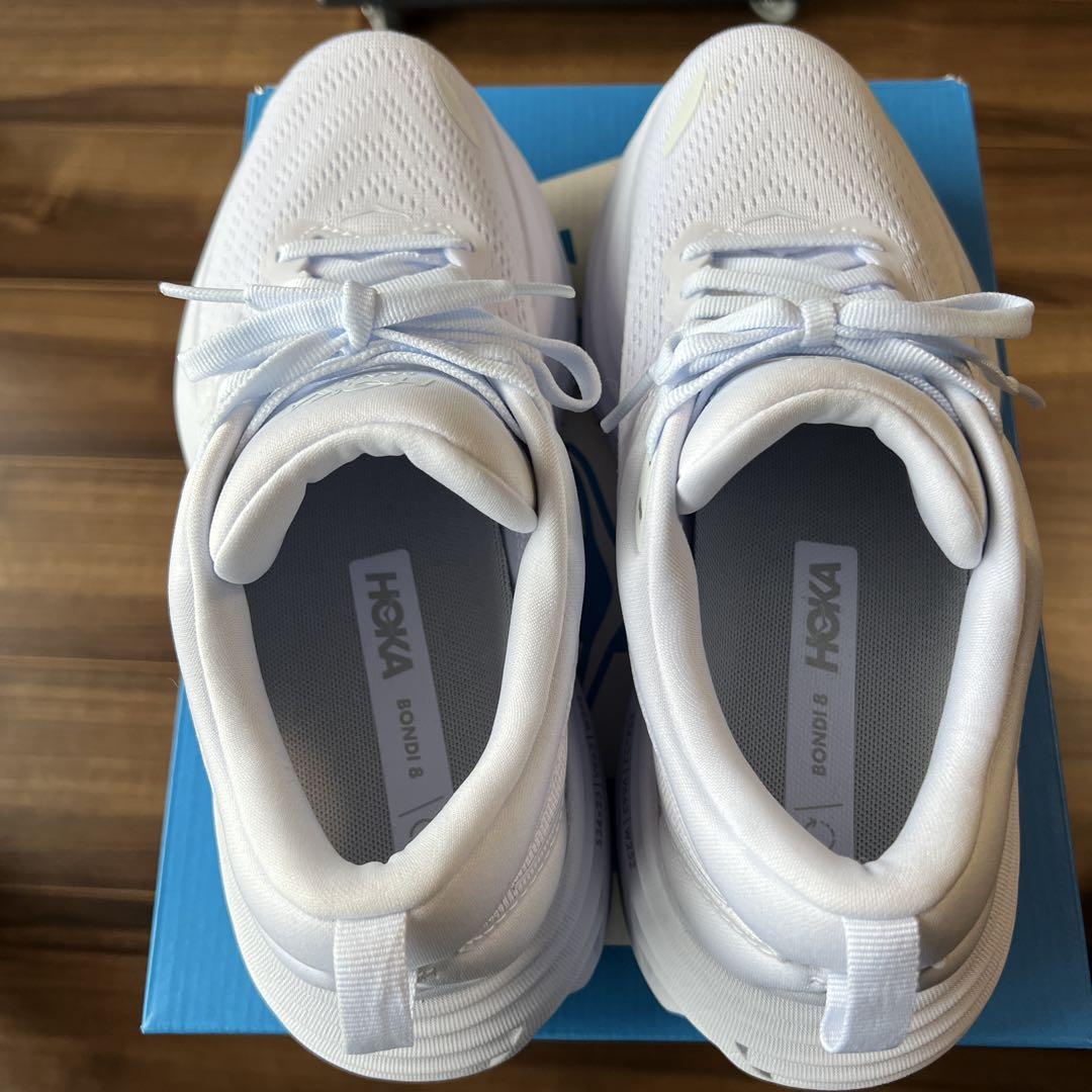 HOKA Bondi 8 ホワイト （7B）24.0cm 箱付き