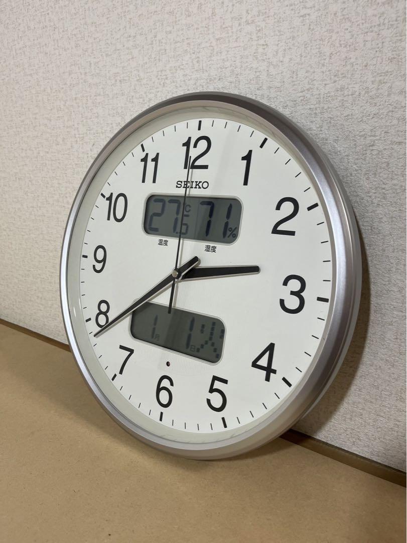 SEIKO 掛時計　KX383S カレンダー　温湿度付き