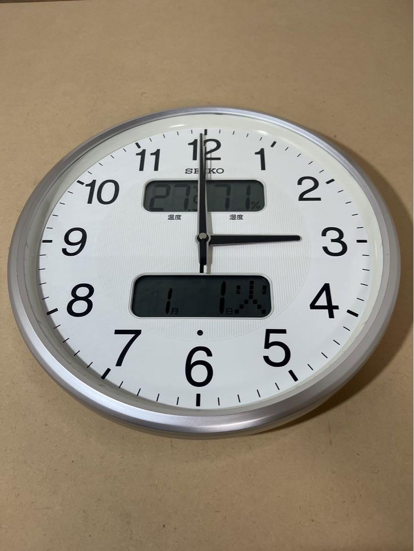 SEIKO 掛時計　KX383S カレンダー　温湿度付き