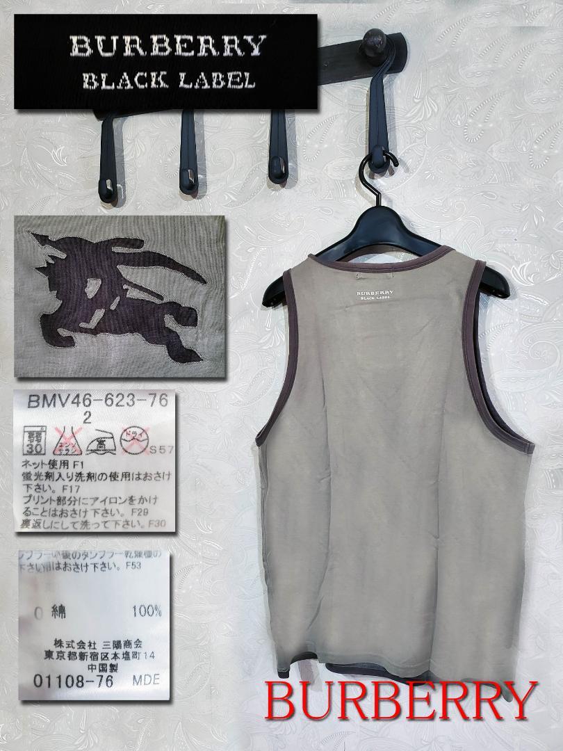 割引価格 BURBERRBLACKLABEL（バーバリー）タンクトップ整理Tno37 メルカリ - トップス
