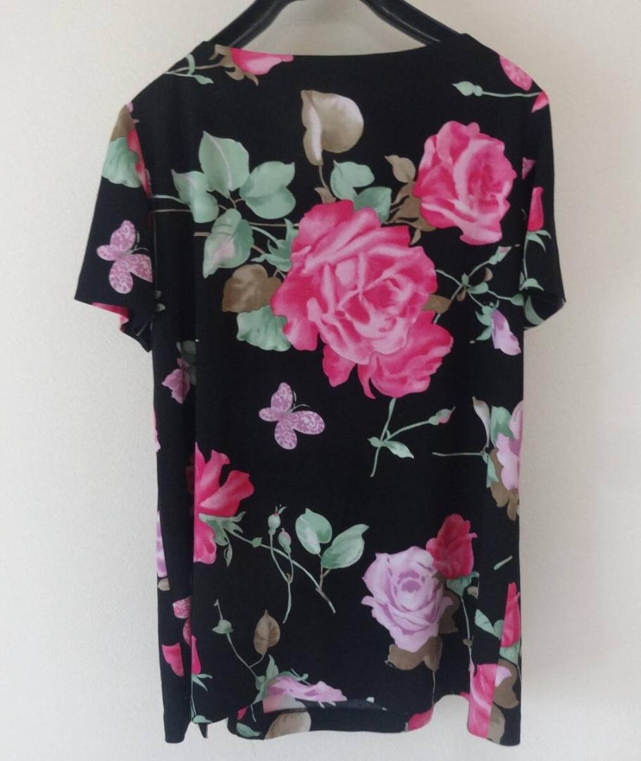 極美品　レオナール　LEONARD FASHION リボン付き　シャツ　Ｍ