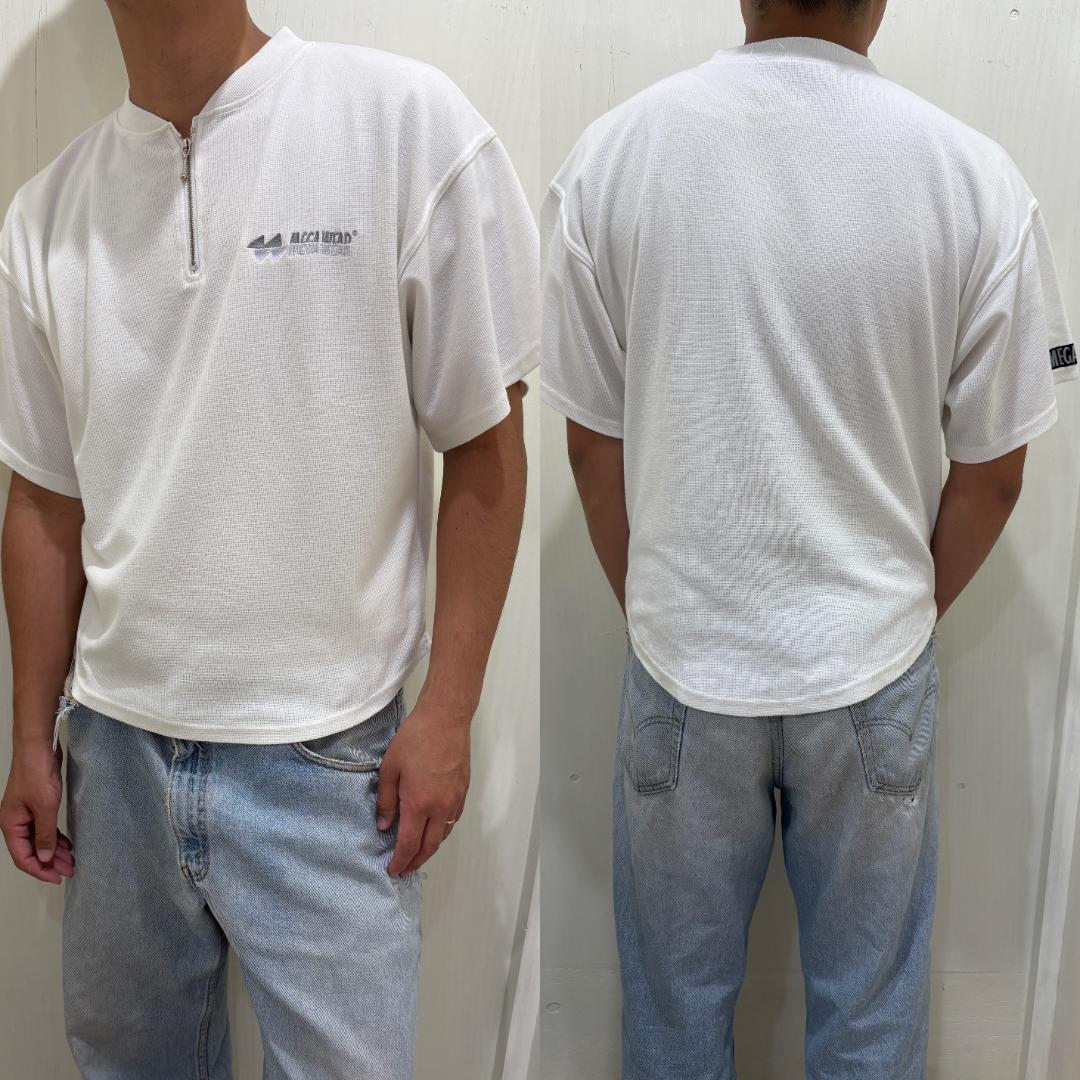 ALCA WEAR ハーフジップ Tシャツ マイナーブランド Y2K ノームコア
