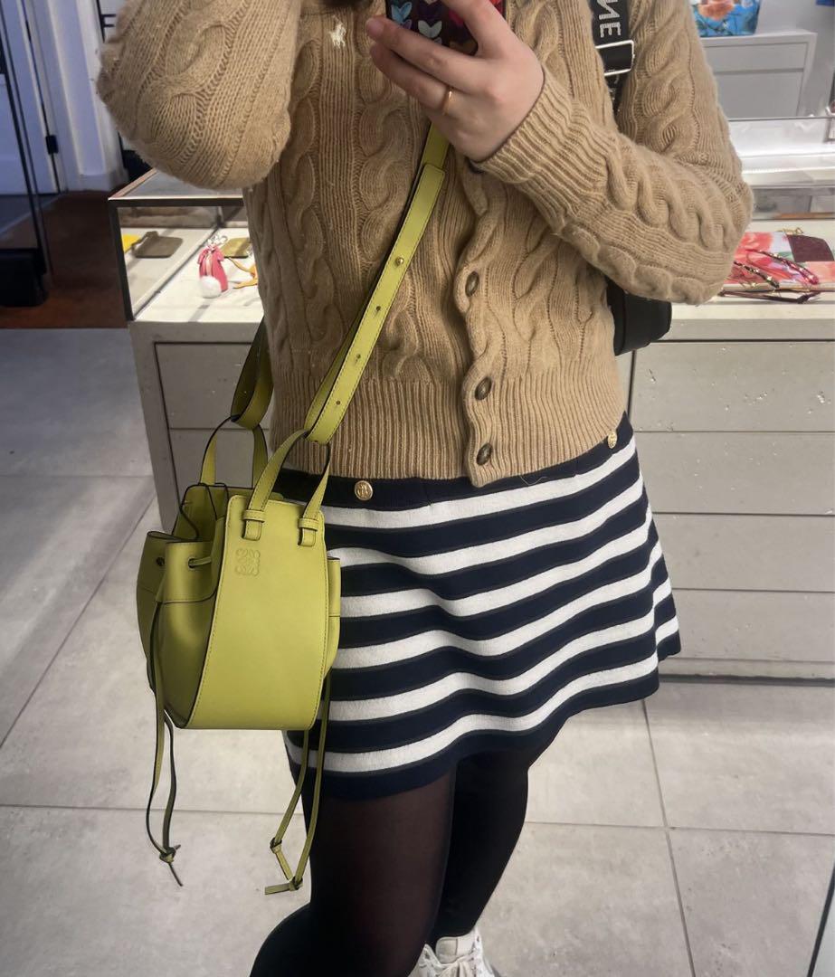 廃盤⭐︎LOEWEロエベ ハンモックミニ ライムイエロー バッグ