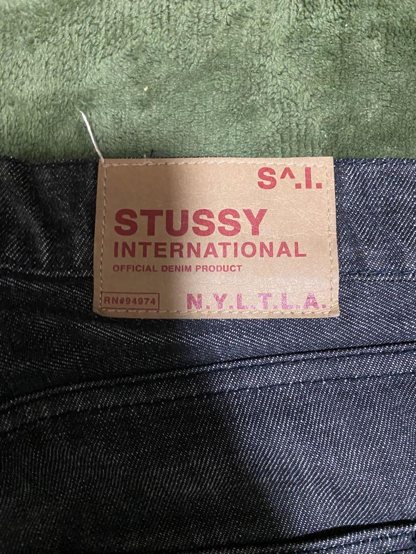r*i様 90s USA製 old Stussy 先染め ブラック ワイド デニ old stussy 先染め ブラックデニム ワイド 90s新 デザイン