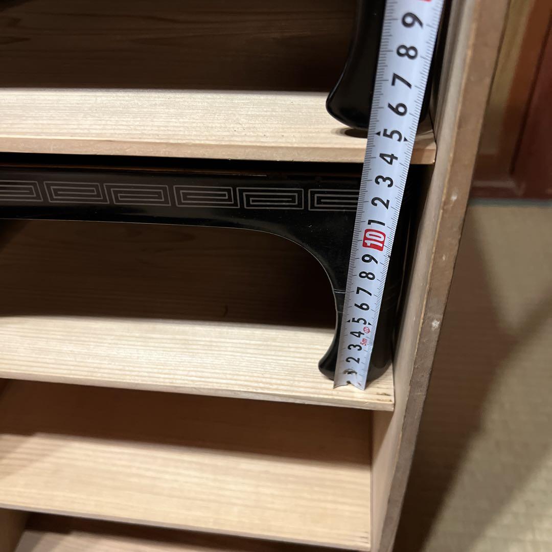 黒い漆器10点と収納ボックス セット