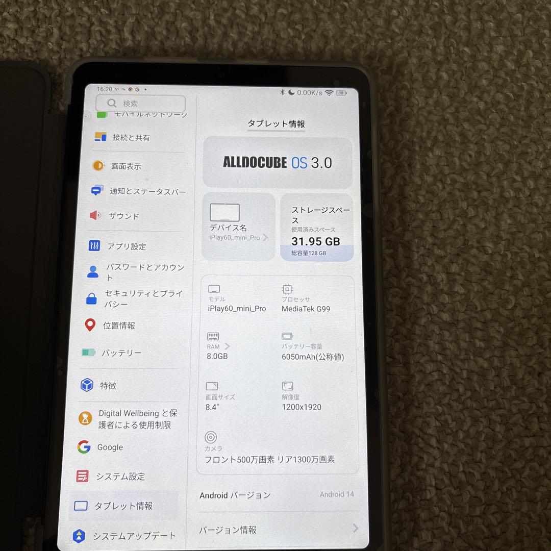 Androidタブレット本体 iPlay60 mini pro 128GB