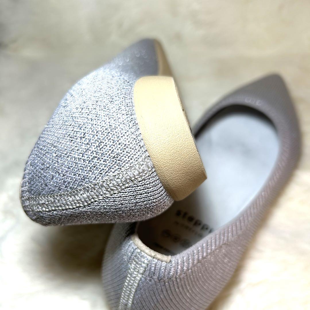 【steppi】 新品 オンワード樫山 ステッピ 洗えるパンプス サイズ6