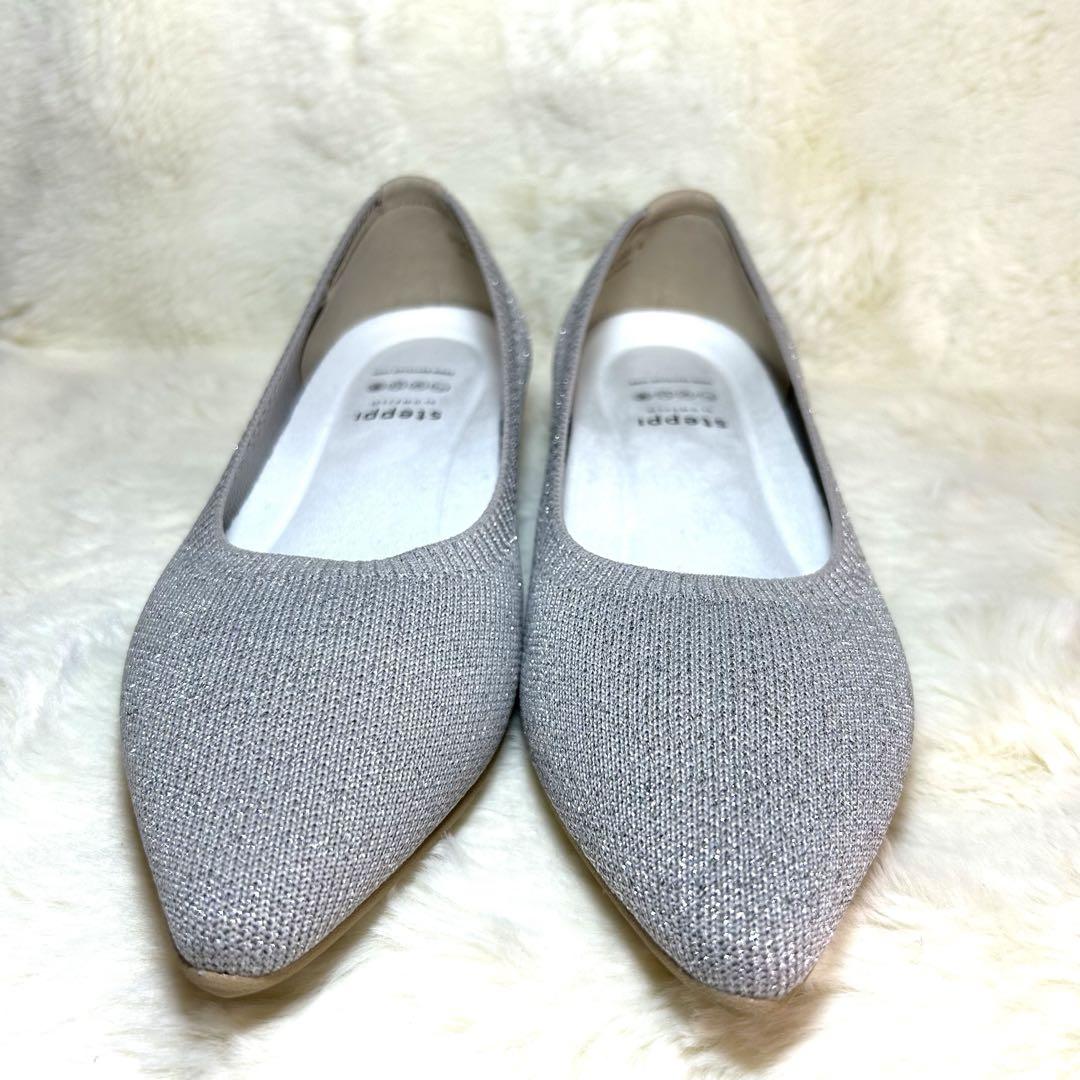 【steppi】 新品 オンワード樫山 ステッピ 洗えるパンプス サイズ6