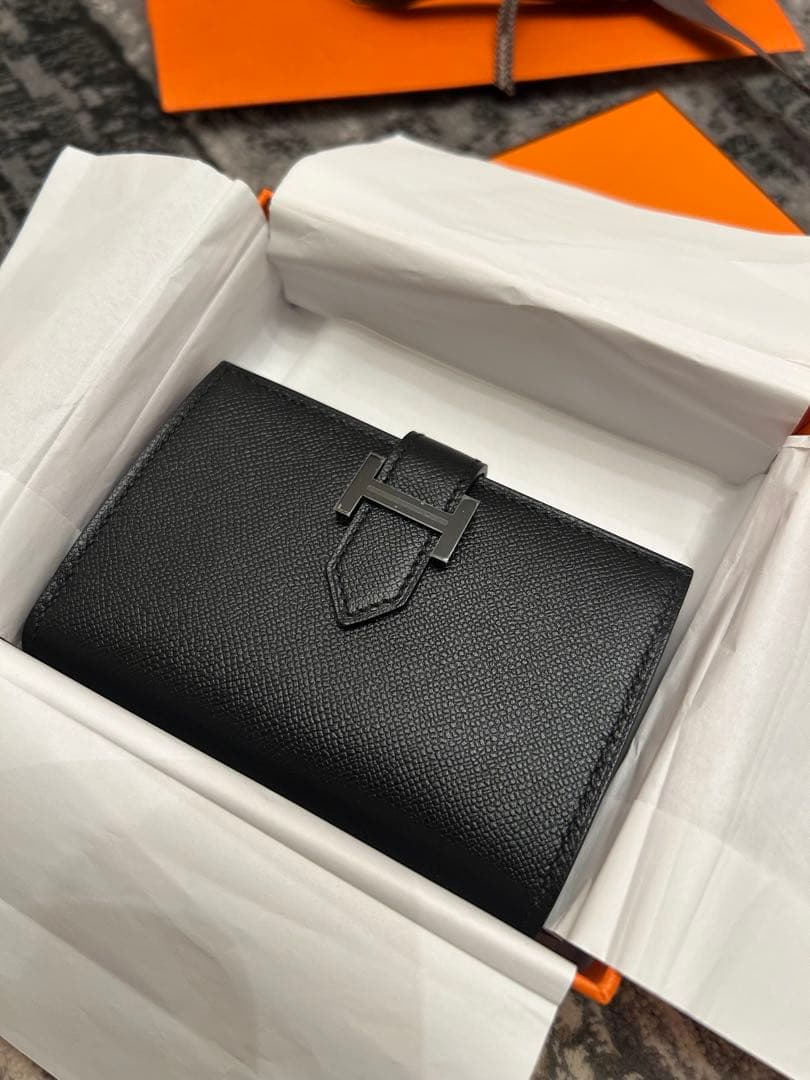 超激レア　エルメス　べアンカードケース、名刺入れ　ブラック金具