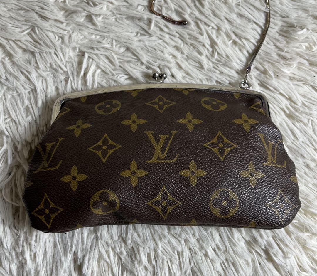 極美品✨LOUIS VUITTON がま口 ポーチ モノグラム