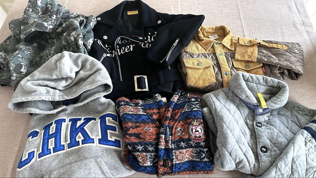 まとめ売り 男の子130センチ 冬服アウター6点セット