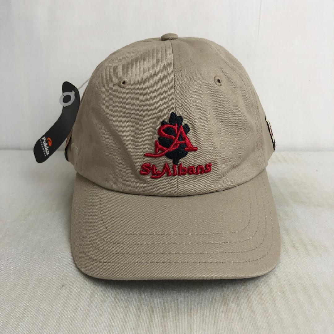 【アメリカ買付品】キャップ　6パネルキャップ　刺繡ロゴ　SA　St.Albans