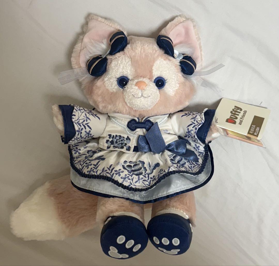 上海ディズニー　ブルー&ホワイト　リーナベルssぬいぐるみ
