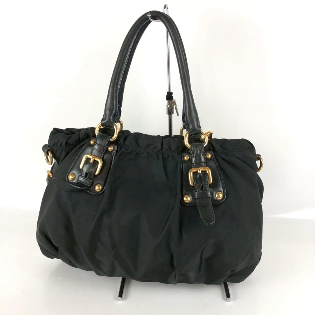 PRADA プラダ 2way ショルダーバッグ ブラック レディース ブランド