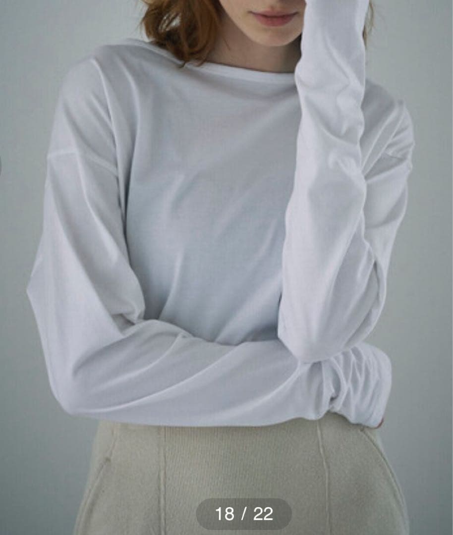 unfil アンフィル　コットンジャージー 長袖Tシャツ